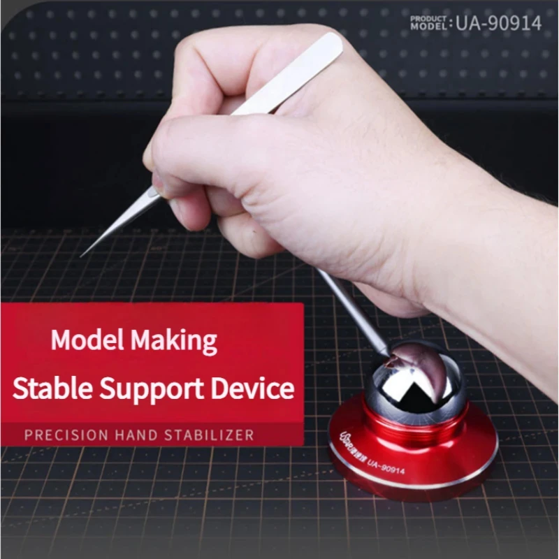90914 Alloy Precision Hand Stabilizer - Anti-Jitter Support for Model Painting & Carving