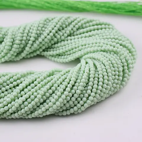 Zhe Ying Faceted 3mm Crystal Glass Beads Small Tiny Loose Beads for Jewelry Making Bracelet Necklace Diy Accessories