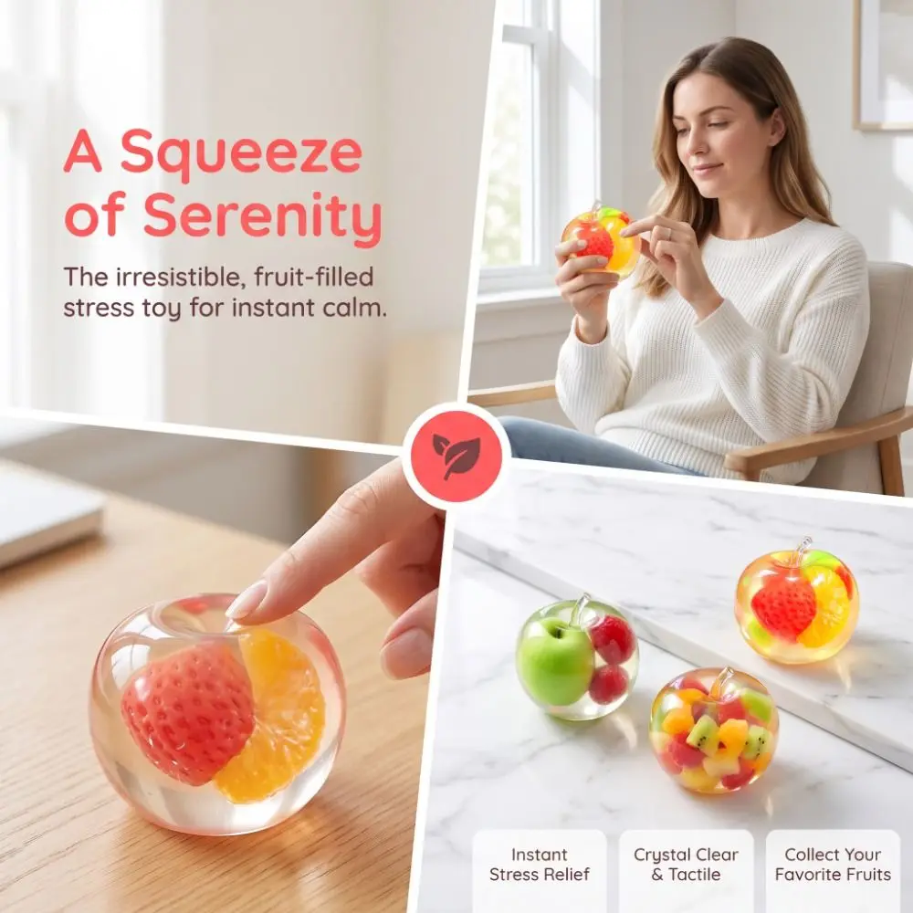 Release Hand Fruits Squeeze Toy Sensory Stretch Simulated Fruits Vent Toy Relax Gift Elastic Slow Rebound Toy Autism Support