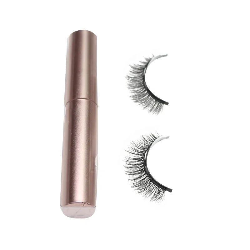 1Pair Magnetic Eyelashes With 1pc Magnetic Eyeliner glue-free eyelashes bulk natural eyelashes easy to wear and take off no box