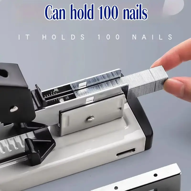 Sturdy Handhled Metal Staplers Portable Bookbinding Stapling Tool 2-200sheet Capacity Heavy Duty Staples Fit For Office Supplies