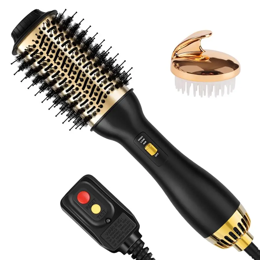 

Hot Air Brush with Oval Barrel SalonGrade Styling Tool for All Hair Types