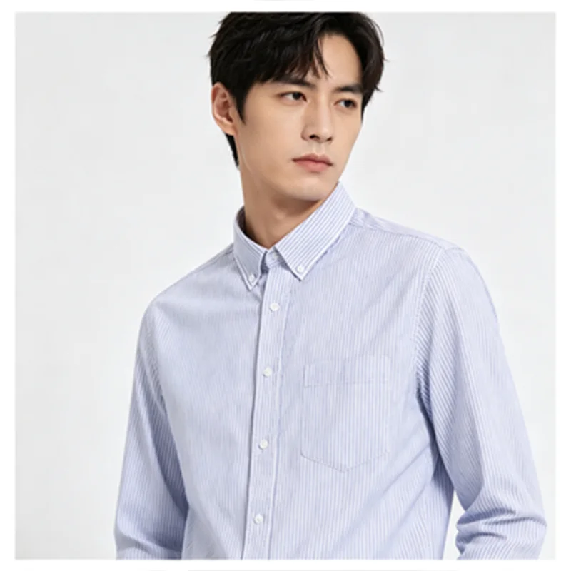 2026 Exported to Japan Spring Autumn Men/Women Long Sleeved T-shirt Embroidery Brand Cotton Unisex Lapel Shirt  Sweatshirt Tops