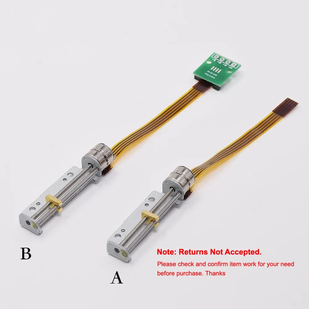 1pc DC 5V-6V 8mm 2-phase 4-wire Micro Mini Stepper Motor Precision Linear Actuator with Screw Slider Nut