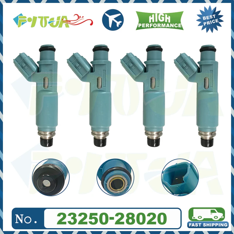 

4pcs Fuel injector 23250-28020 For Toyota-RAV4 4V-2.0L 2001 2002 2003 2325028050 2320928050 23250-28020 23250-0H010