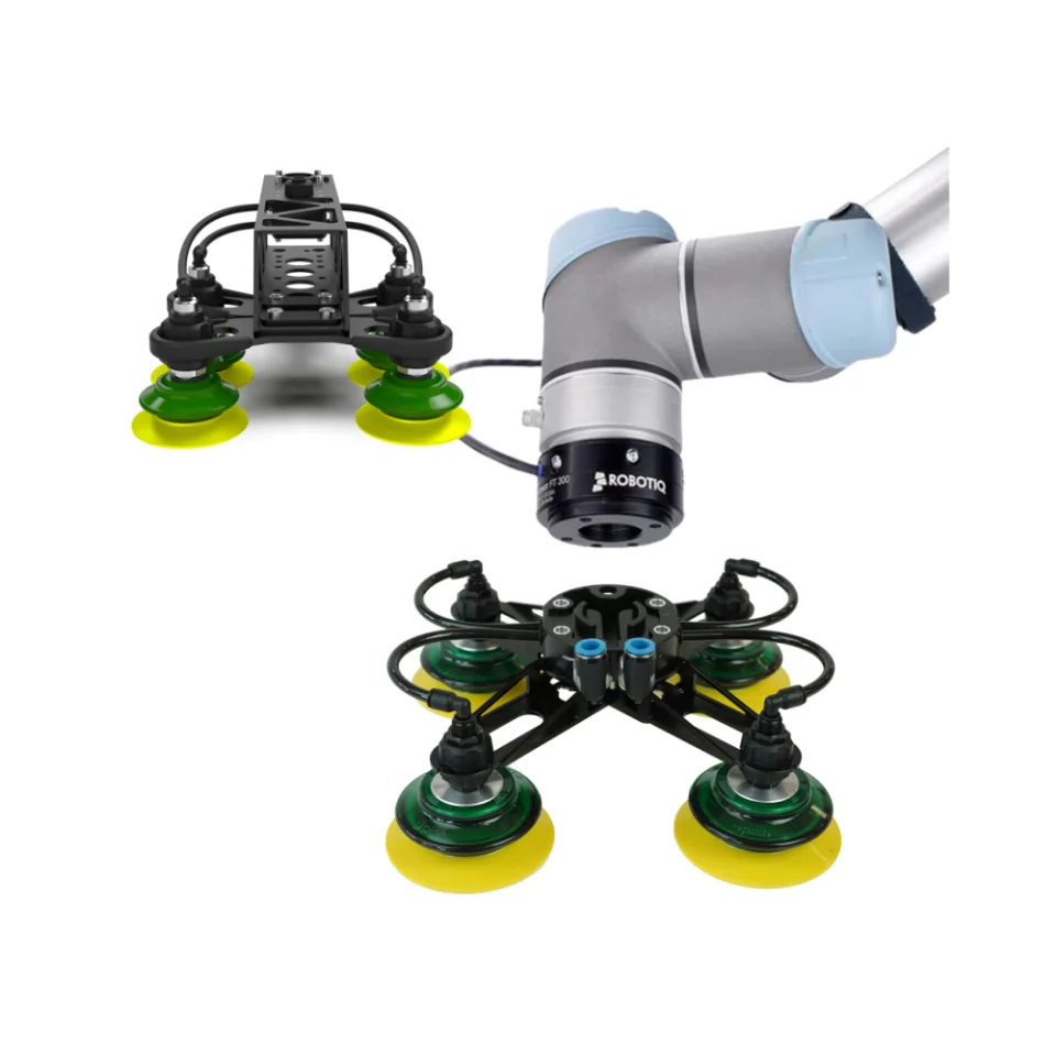 Force Torque Sensor with Vacuum Gripper for Pick and Place in Clean, Dirty or Harsh Industrial Environments
