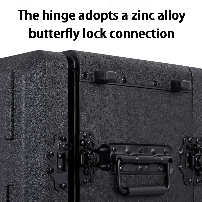 2U Wireless Microphone Box PE Plastic Receiver Box 3U Digital Power Amplifier Sequencer Boxes Portable Safety Protection Boxes