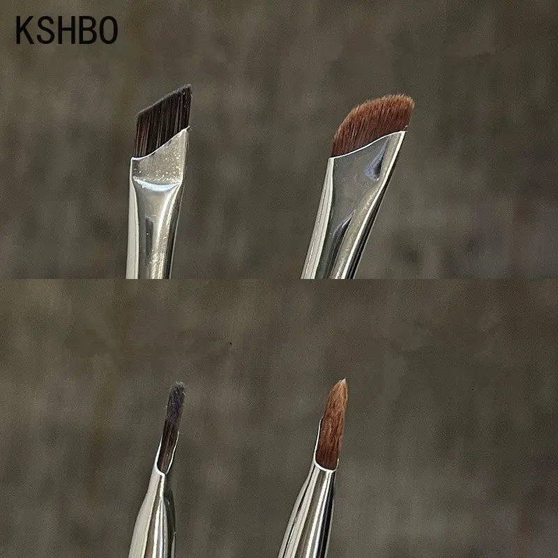 KSHBO Upgrade Blade Eyeliner Brush Ultra Thin Fine Angle Flat Eyebrow Brush Under Eyes Place Makeup Brush Precise Detail Brush