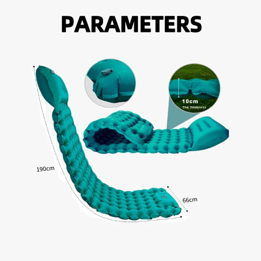 

Водонепроницаемый туристический коврик для отдыха на открытом воздухе, одиночный Сверхлегкий портативный надувной матрас для сна, туристический Мат для сна на пикнике