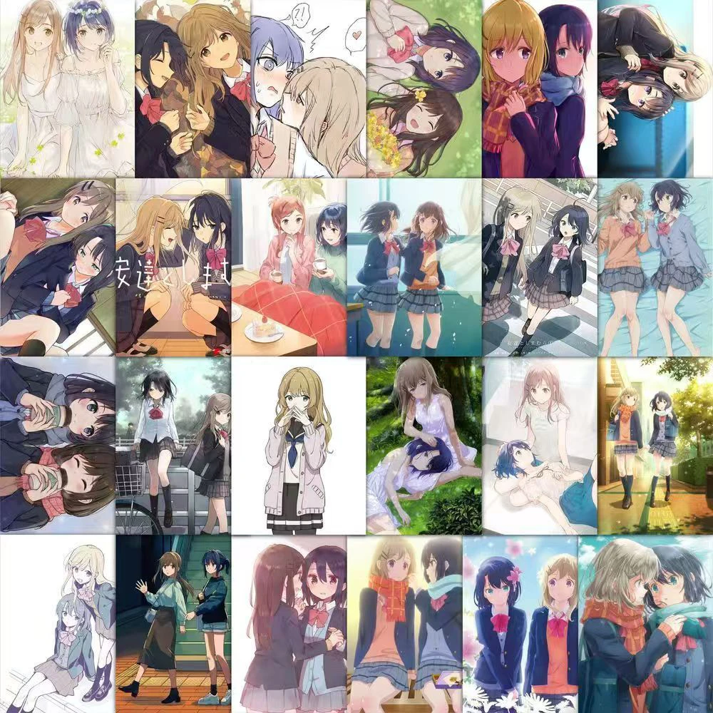 

10/30/59pcs Adachi And Shimamura Anime Stickers Shimamura Hougetsu Adachi Sakura Sticker Scrapbooking Laptop Cute Girls Decals