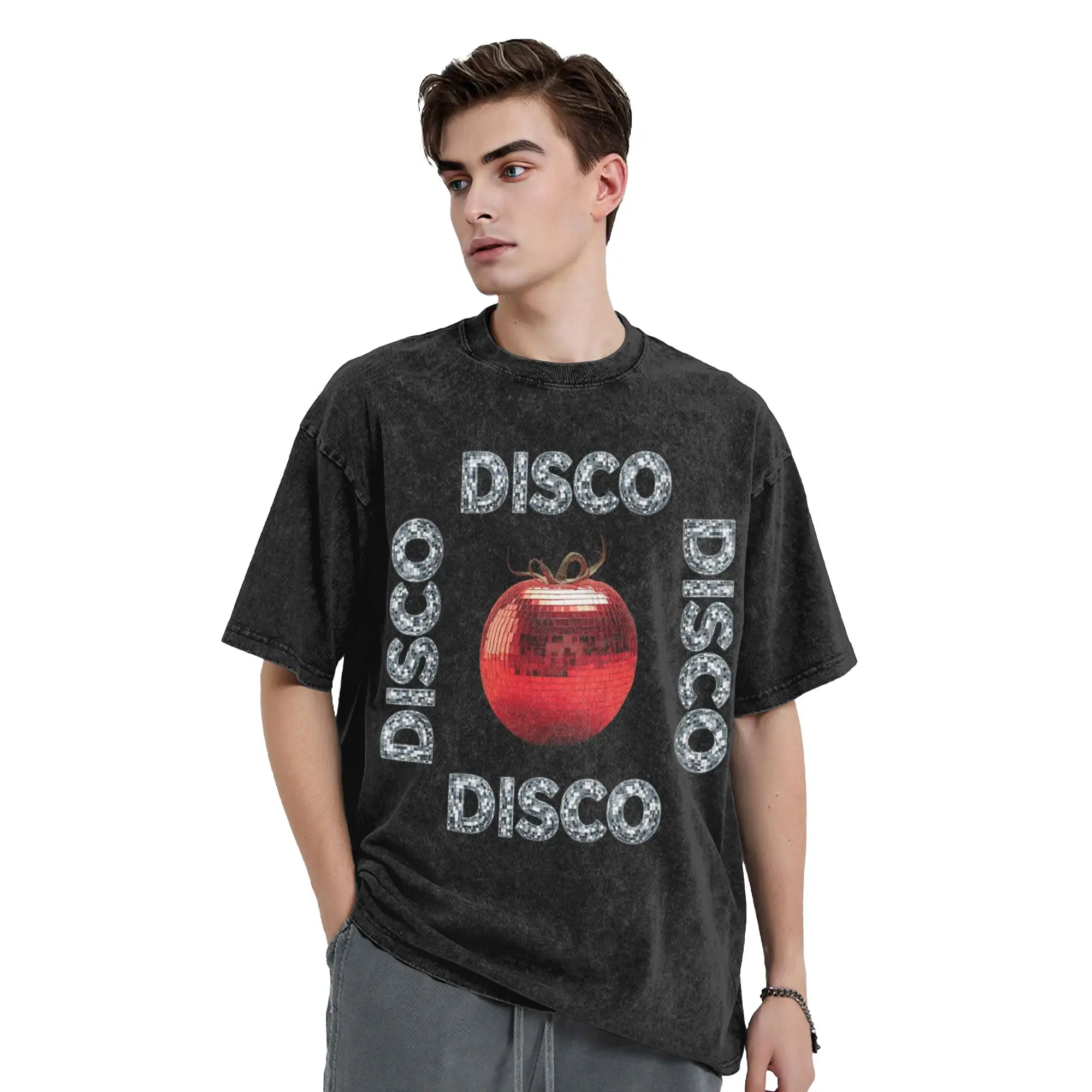 Harrys Styles Kiss All The Time Disco Occasionally  Washed T Shirts Streetwear Vintage T-Shirt  Tees for Men Women Cotton Summer