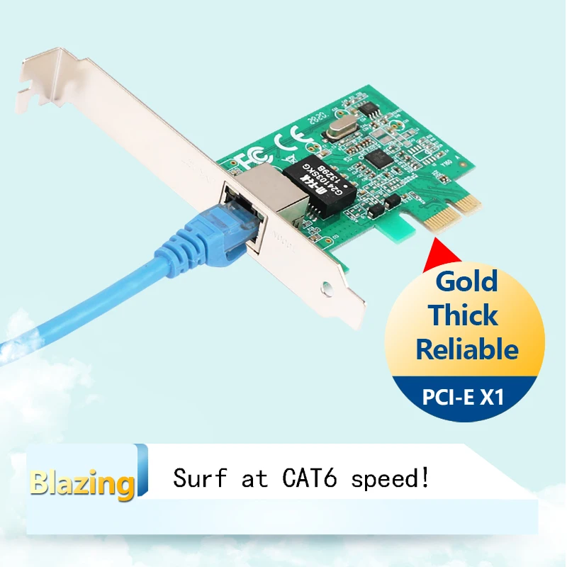 1000Mbps لـ Realtek RTL8111E PCIe جيجابت إيثرنت بطاقة منفذ واحد RJ45 محول الشبكة لخوادم الكمبيوتر المكتبي Synology NAS