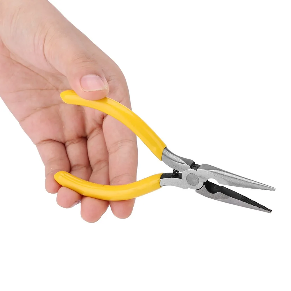 6pcs Round Nose Pliers Jewelry Pliers Bent Nose Pliers Needle Nose Pliers Professional Pliers Kit Diagonal Side Pliers
