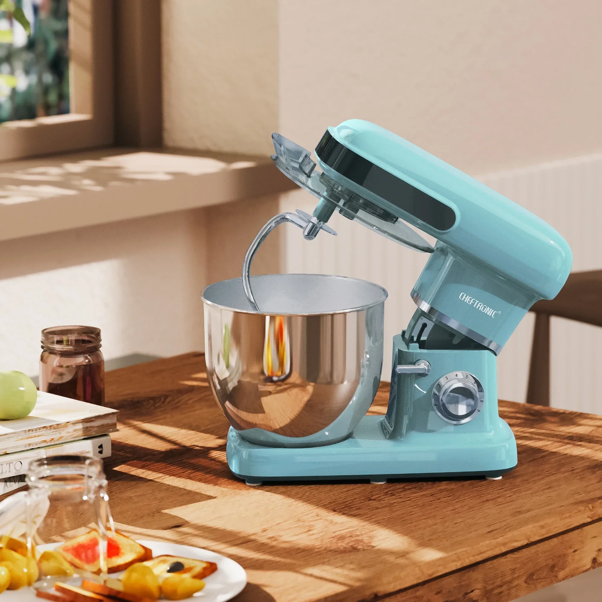 Household Stand Mixer Kitchen Machine High Power Capacity 2200W 10L Cake Bread Dough Mixer Planetary Food Mixer