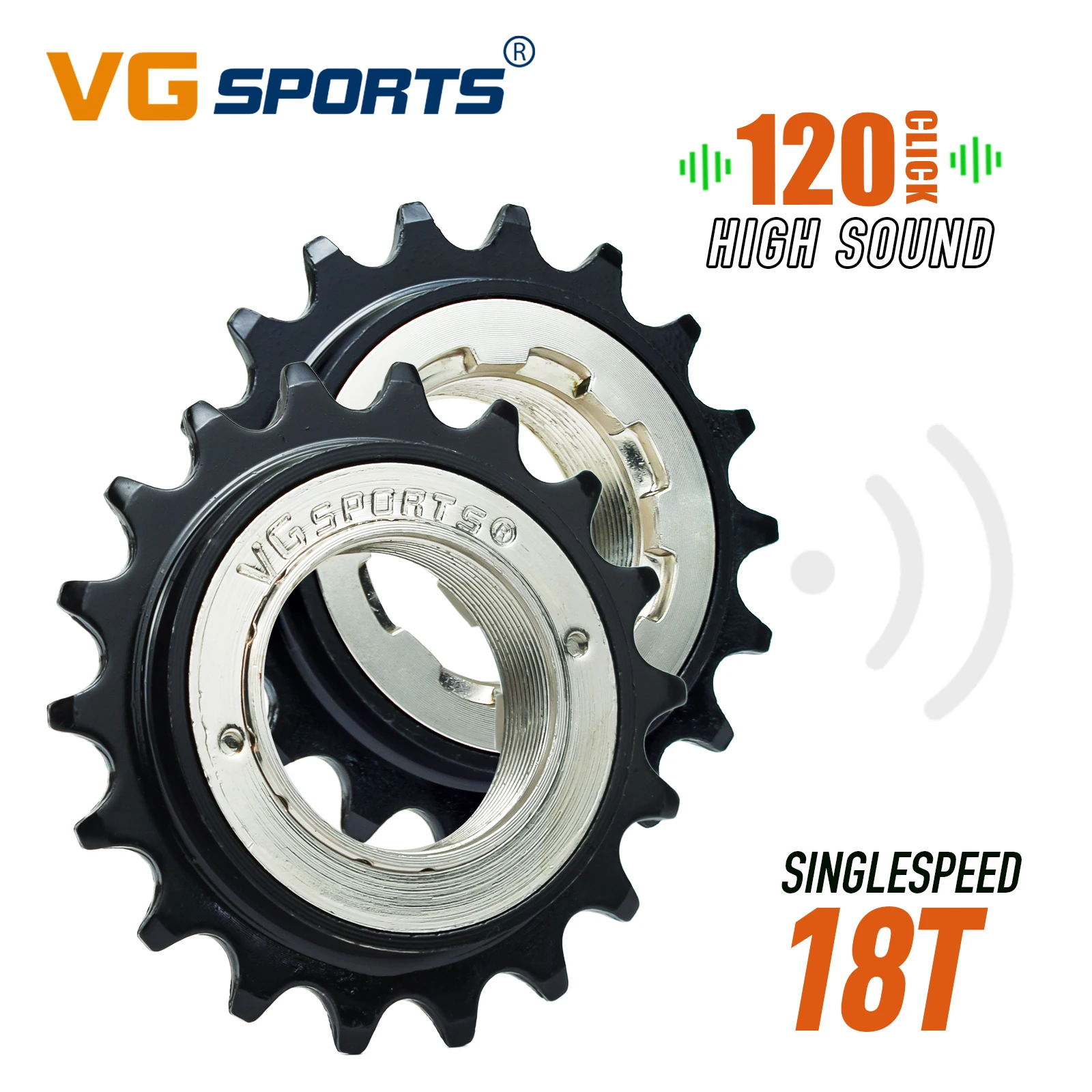 1 قطعة VG SPORTS عجلة حرة للدراجة ذات سرعة واحدة متوافقة مع أجزاء استبدال حرة للدراجة 1/2 بوصة × 1/8 بوصة #4