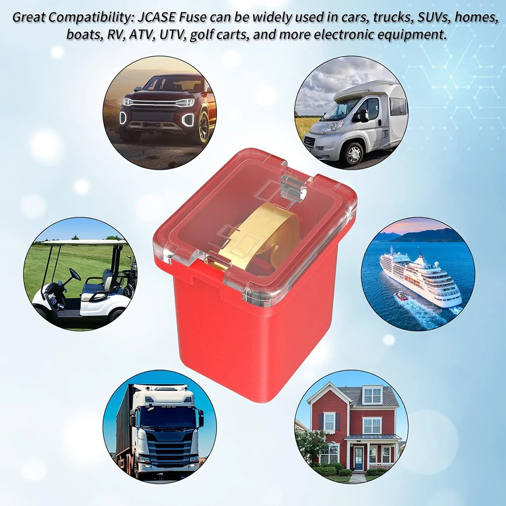36 Piece Automotive Fuse Assortment Low Profile Standard Box Shaped Cartridge Fuses 20A to 80A for Cars Trucks and RVs