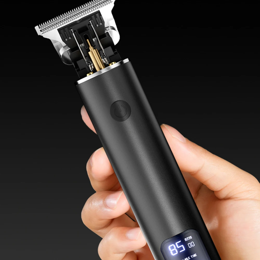 Professional Electric Hair Clipper - Fast Charging Bald Head Trimmer with Oil for Carving Home & Barber Use