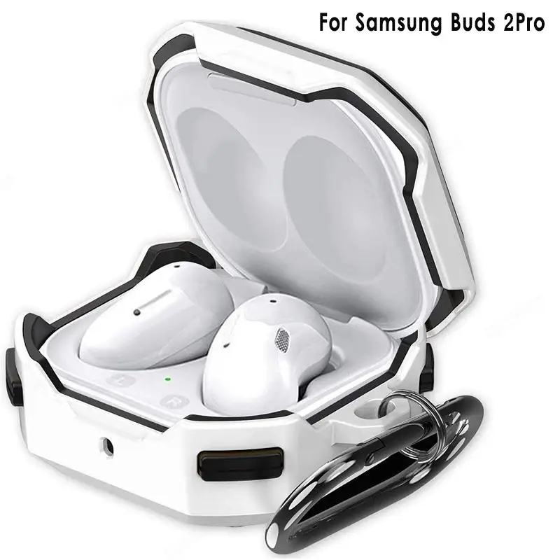 

Headphones Cover For Samsung Galaxy Buds FE Buds 2 Pro Live Buds2 Pro buzz 2 pro live Case Shockproof Protective Cases With Hook