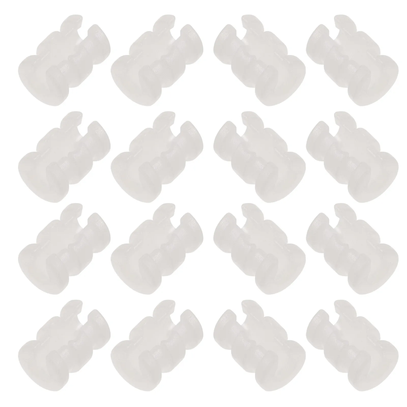 16Pcs Chair Leg Protectors Thick Plastic Furniture Feet Caps for 8Mm Steel Tubular Legs Antislip Skidproof Chair Foot Covers