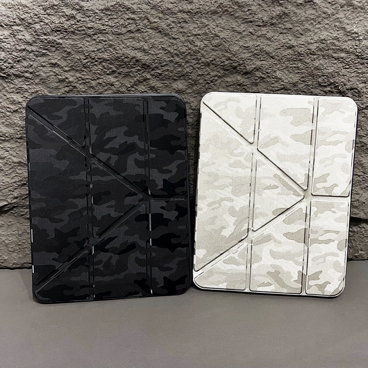 

Чехол-подставка для iPad 6 7 8 9 Чехол 10-го 11-го поколения Air 3 4 5 Pro Mini 2024 2025 A16 10,2 10,9 11 дюймов Камуфляжные чехлы