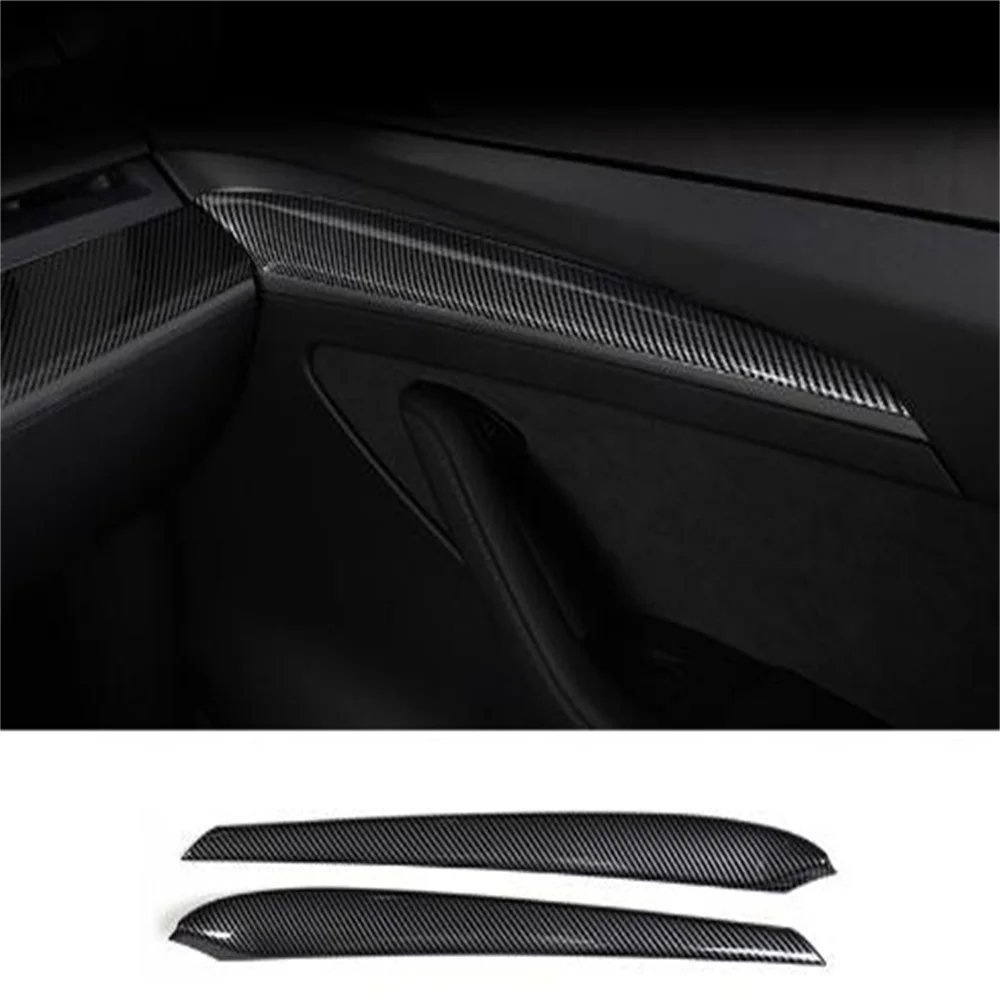 

for Tesla- Model 3/Y 2021 Center Console One-Piece Dashboard & Door Wood Trims Cover ABS Dash Decor Panel Sticker