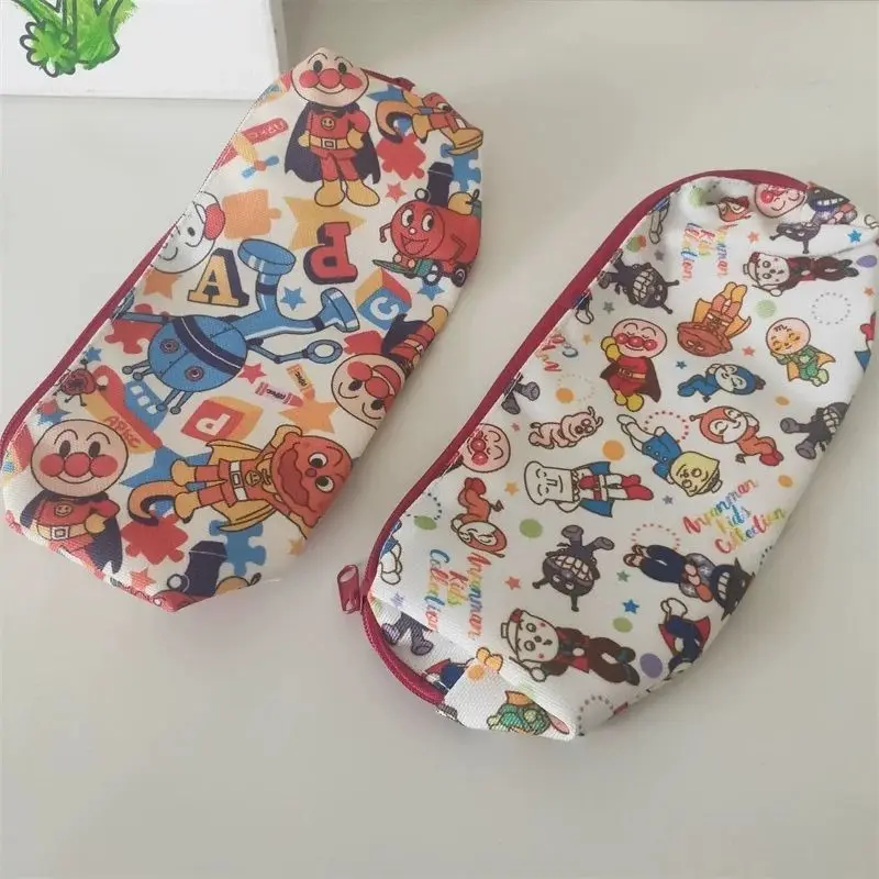 

Japanese Cartoon Canvas Storage Bag,Large Capacity Zipper Stationery Pencil Case,Portable Snack Bags Cosmetic Bag 21*4*5.5cm