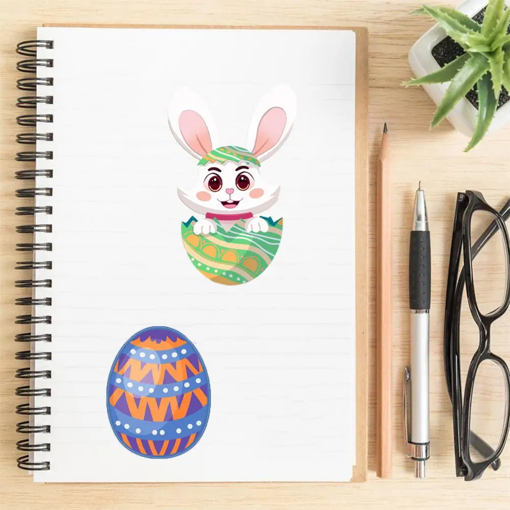 Furniture Decorative Stickers Easter Puzzle Sticker Easter Bunny Egg Pattern Face Diy Puzzle Sticker Set for Kids for Boys
