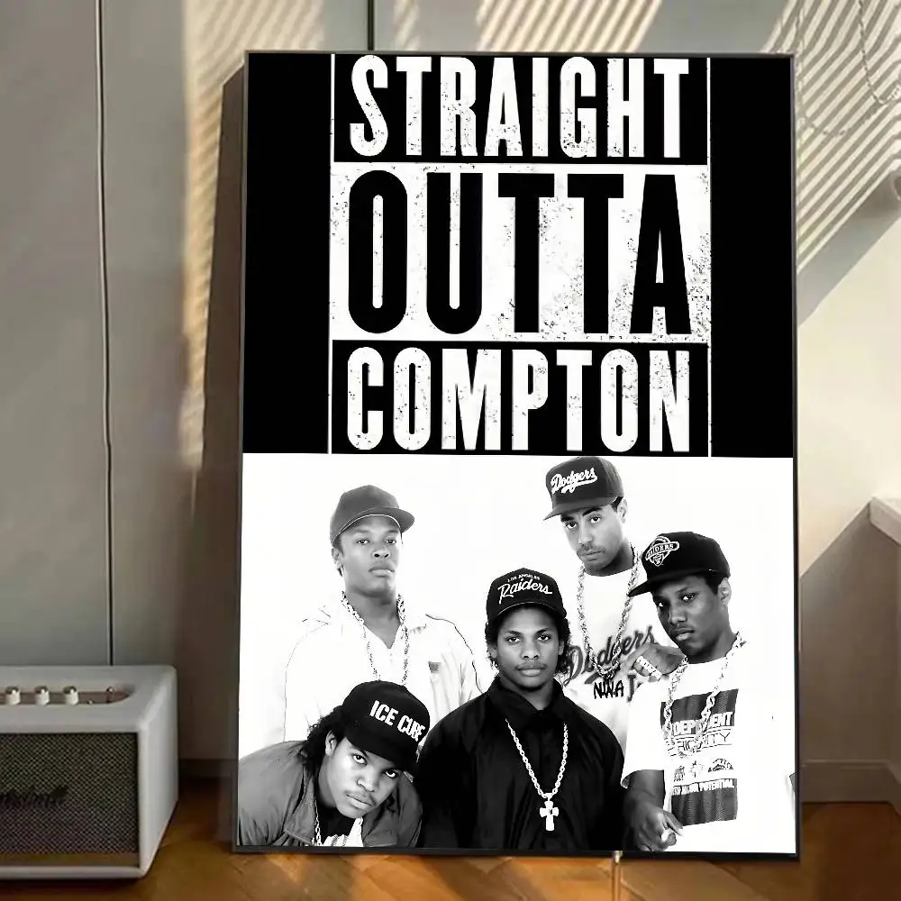 مغني الراب NWA Niggaz4Life ملصق معرض يطبع ذاتية اللصق ديكور المنزل الديكور صور مطبوعة للحوائط غرفة المعيشة ملصق