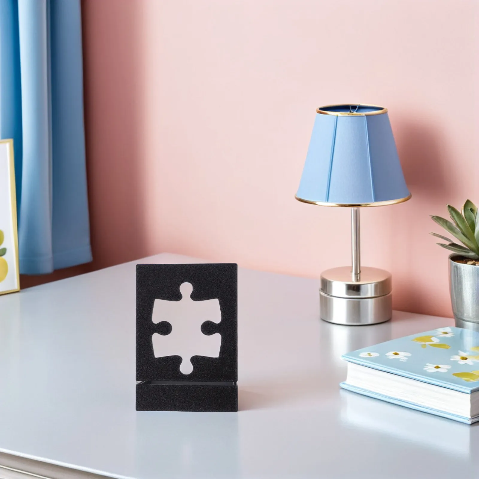 

Puzzle Board Organizer Multifunctional Portable Stand Puzzle Box Display Holder Lid Support for Home Tabletop Use