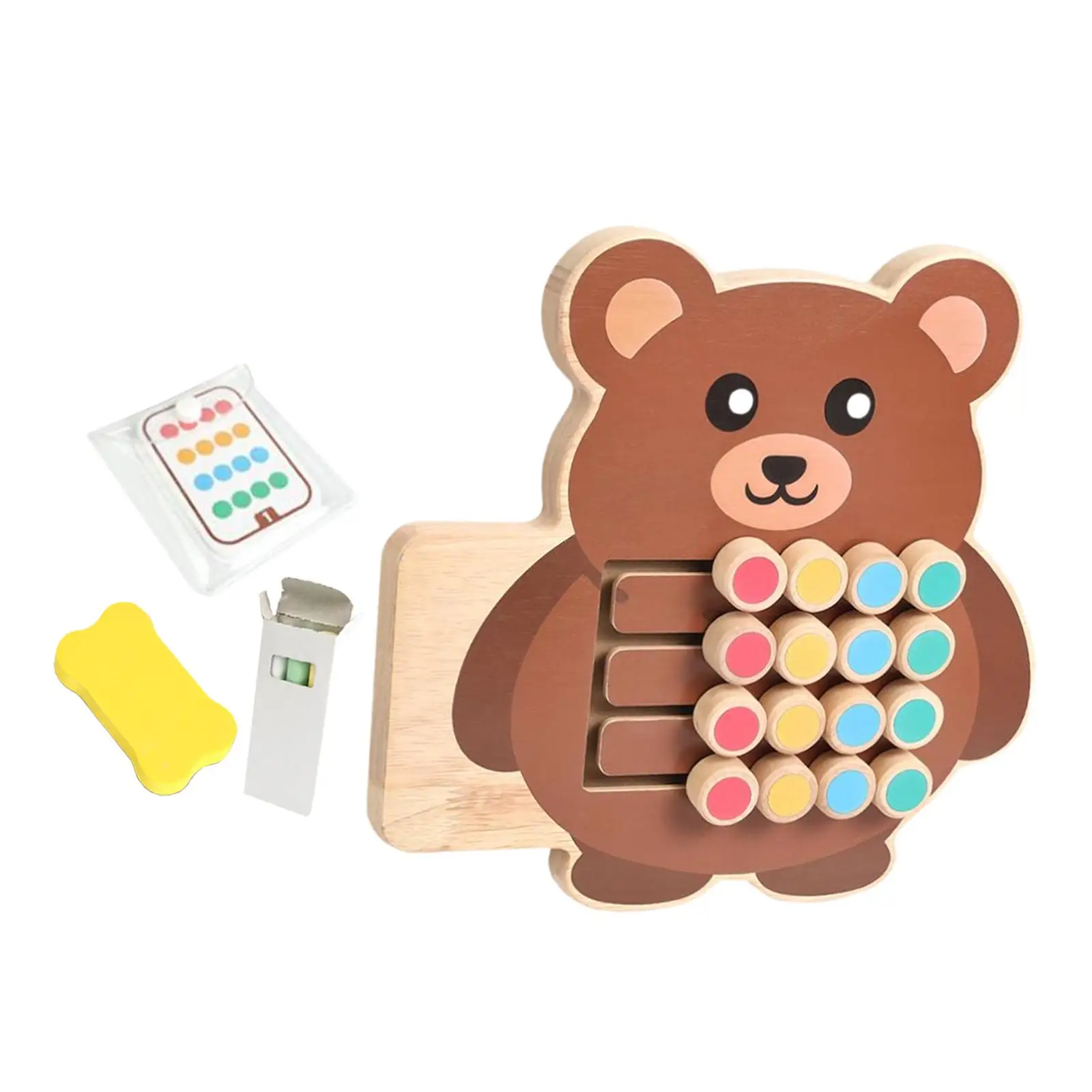 Slide Puzzle Color Matching Toy Hand Eye Coordination Preschool for Age 3 4 5 6 7