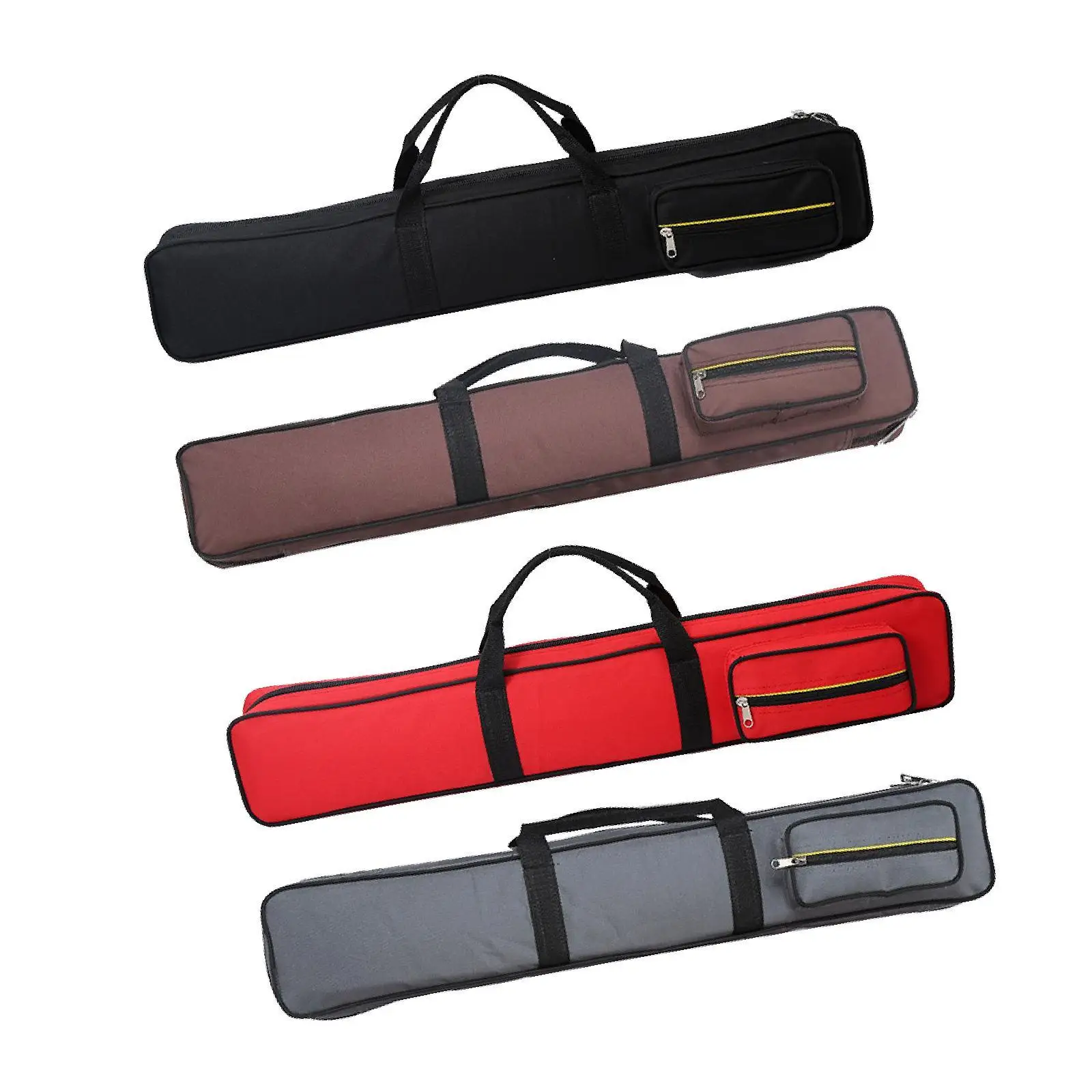 Sarung tongkat Billiard Cue Case Aksesori biliar 1/2 Snooker kolam renang Cue Bag ringan Anti gores Snooker Cue Storage Pouch kolam renang Cue Bag