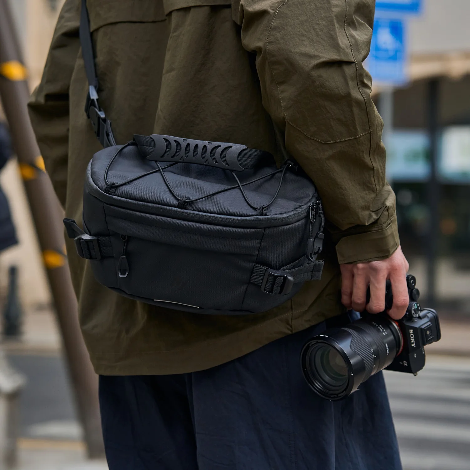

Водонепроницаемая сумка-кроссбоди для фотоаппарата, повседневная наплечная сумка для DSLR и беззеркальных камер