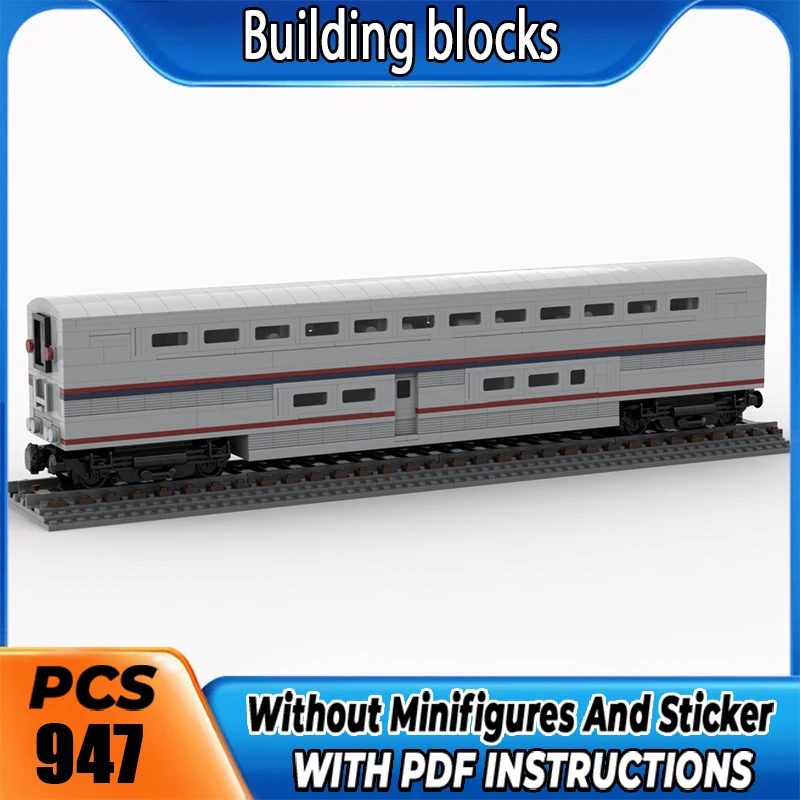 MOC Building Blocks Superliner Sleeping Car DIY Bricks Decorations Models Educational Toys for Kids Collectible Holiday Christma