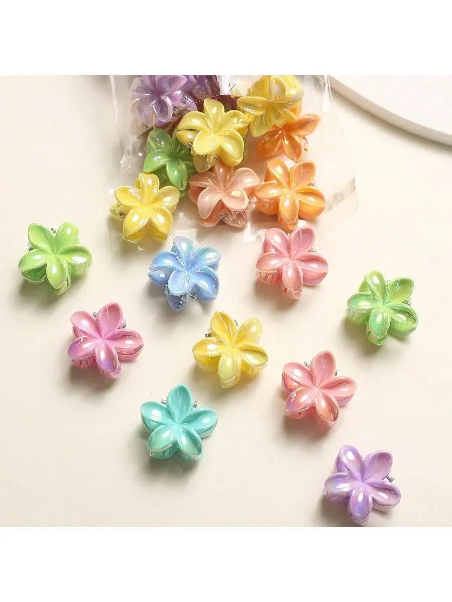 

Mini Floral Hair Clips For Women Small Flower Claw Clips Hair Accessories Summer Fall Winter
