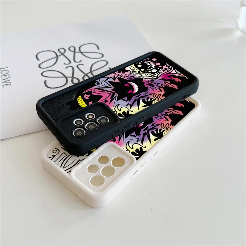 Casing Ponsel untuk Google Pixel 9 8 7 8A 7A Pro XL 9Pro 7Pro 8Pro 9ProXL Sampul Pokemon Gengar Silikon Lembut Pelindung Lensa Fundas