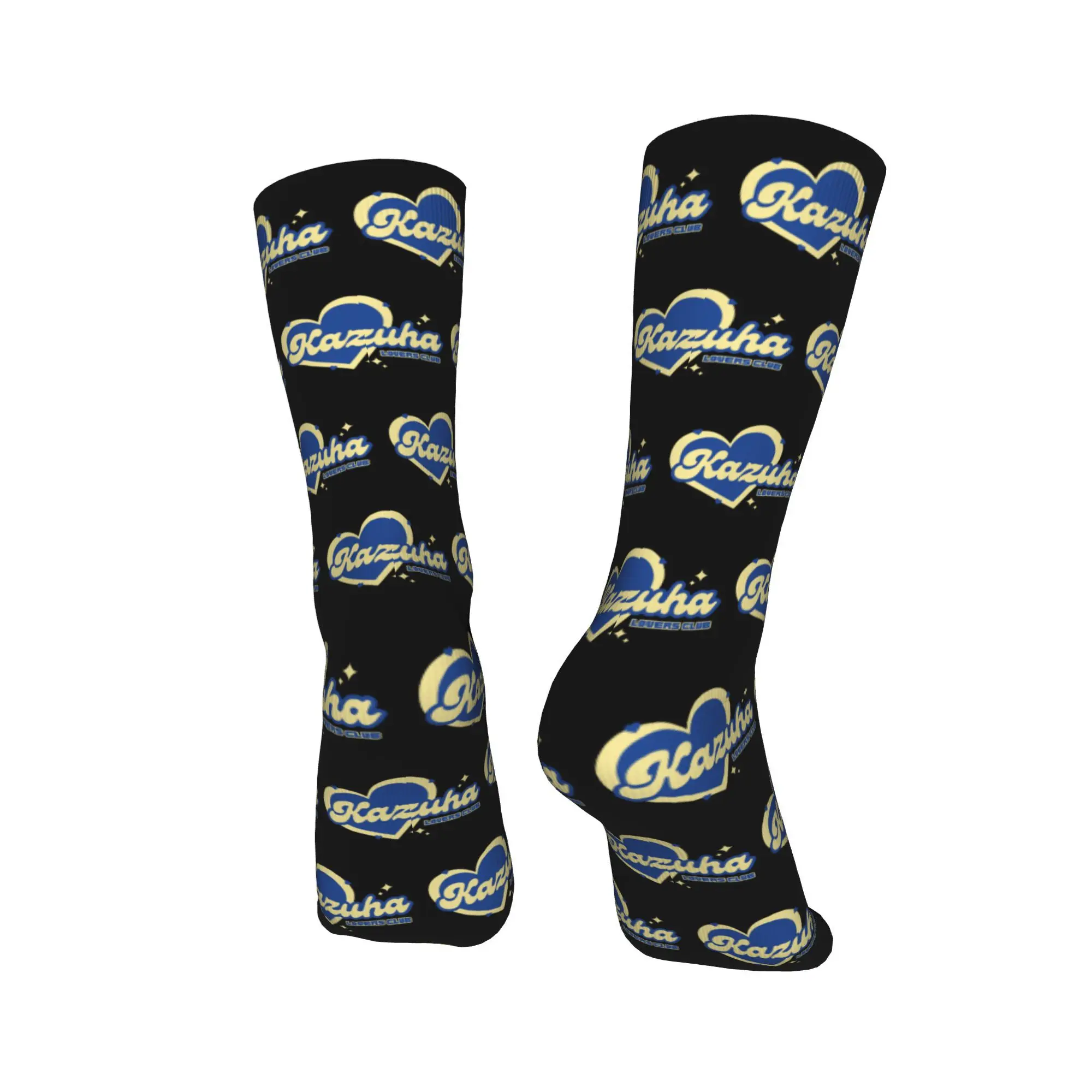 Kaus Kaki Klub Pecinta Kazuha Semua Musim Stoking Super Lembut Harajuku Kaus Kaki Tabung Tengah Olahraga Lembut untuk Pria Wanita Hadiah Natal