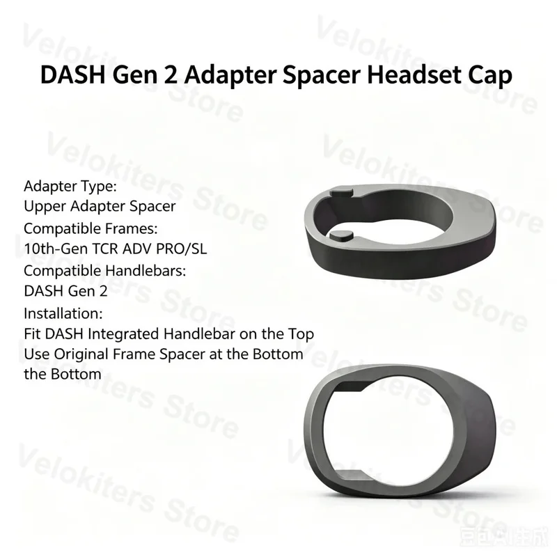 Headset Spacer for 10th Gen GIANT TCR to Dashar Gen 2 Integrated Handlebar (OD1 / OD2) Auto Accessories