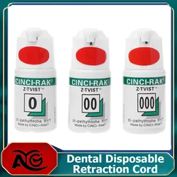 AG Dental Thread Disposable Gingival Retraction Cord Knitted Cotton Gum Line Dentist Material 1 Bottle Size 0 00 000