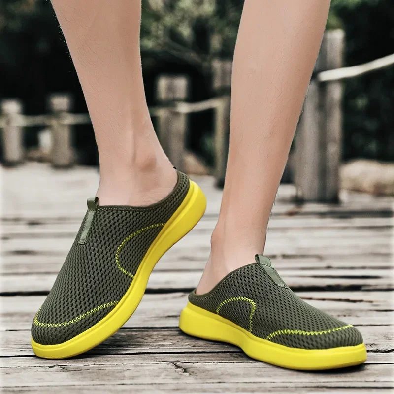 2024 Hombre Sneaker Soft Indoor Home Slides man Non-slip Summer Outdoor Beach Sandals Flip Flops Male Footwear Big Size 48 image 3