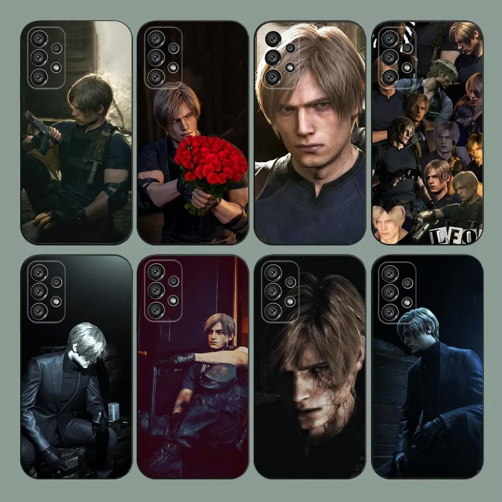 Leon Scott Kennedy R-ResidentS E-EvilS Phone Case For Samsung Galaxy A20,A21s,A22,A31,A32,A52,A53,A72,73,A80,91 Soft Black Cover