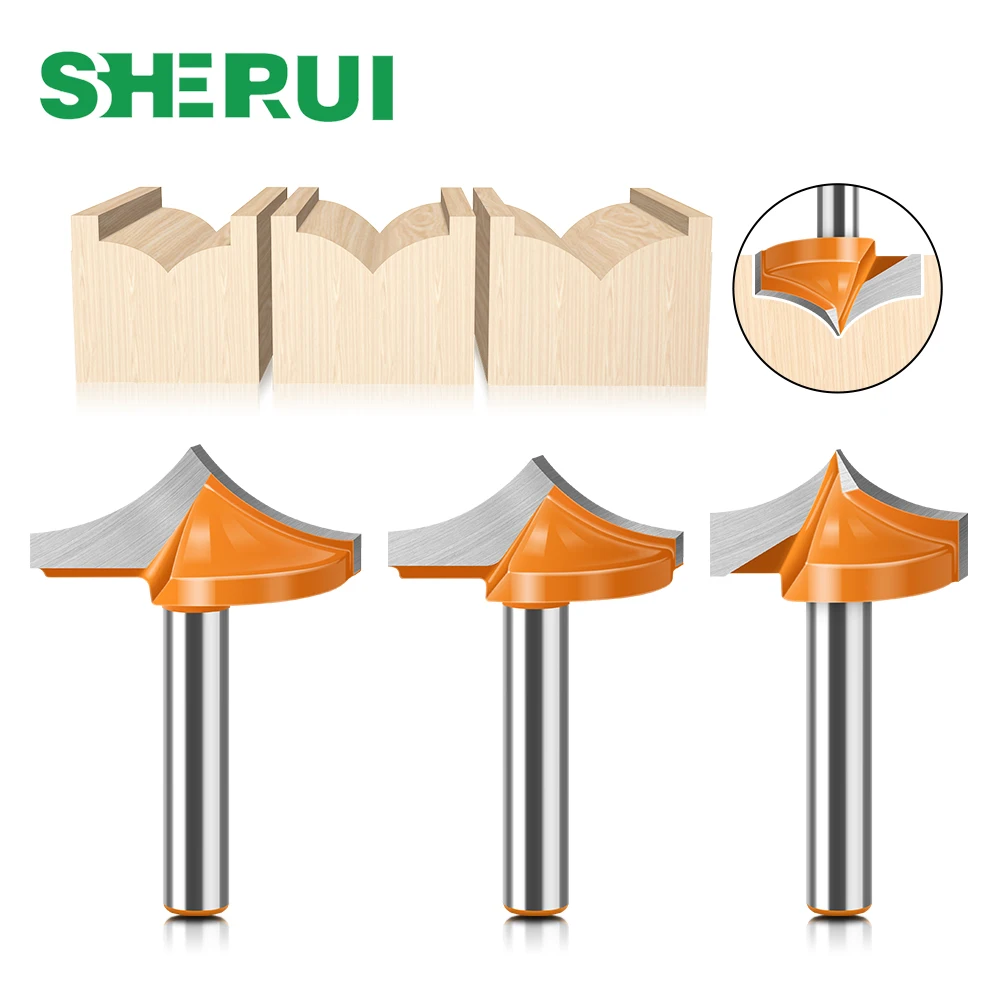 1-3pcs 1/4″ 6mm Shank Woodworking Router Bit Set ,Tip Engraving Router Bit Door Plate Numerical Control Engraving Machine Tools