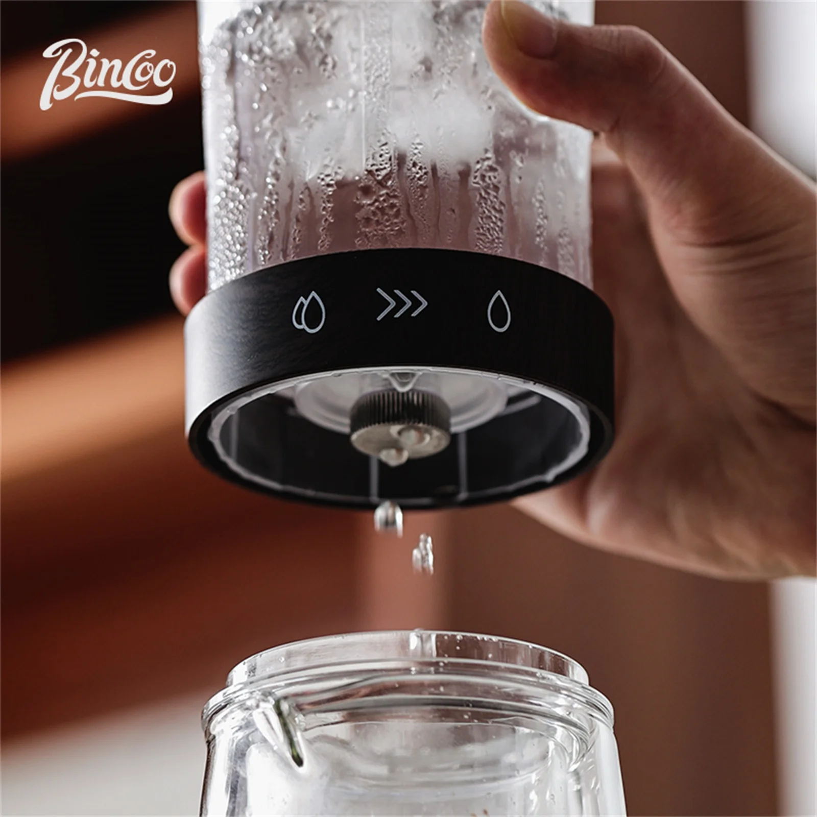 

Glass Ice Drip Cold Brew Coffee Pot Portable Ice Cold Drinking Coffee Maker Home Kitchen Use Pour Over Kettle Removable Cleaning