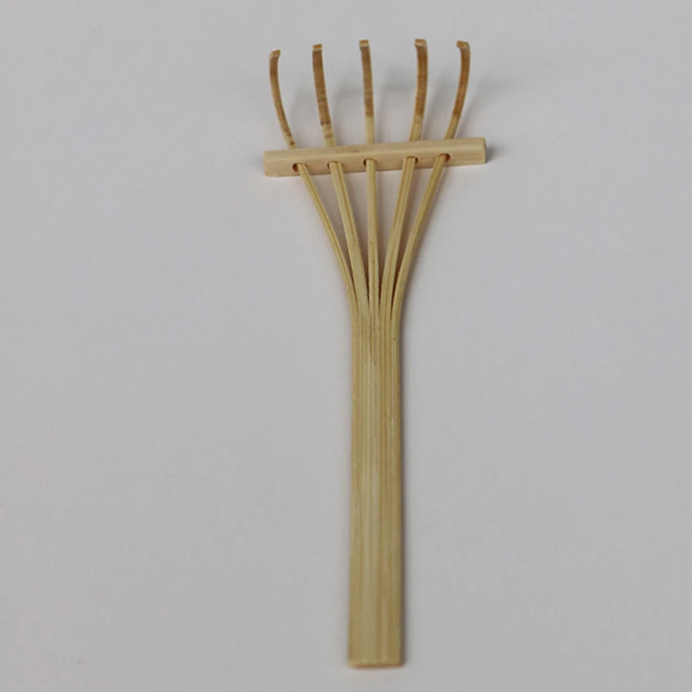갈퀴 대나무 갈퀴 다섯 개의 치아 갈퀴 미니 갈퀴 모래 테이블 갈퀴