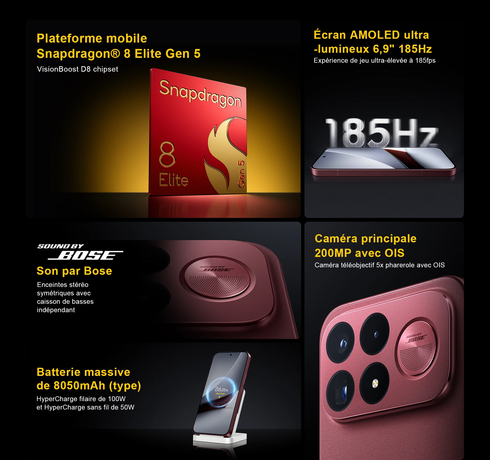 Global Version POCO F9 Ultra 5G Smartphone Snapdragon® 8 Elite Gen 5 6.9' 185Hz Ultra-bright AMOLED Display 8050mAh (Typ) Battery 100W HyperCharge NFC IP68