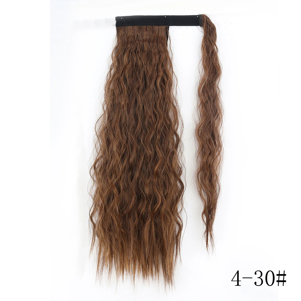 LISI GIRL Kunsthaar 22''34'' Langer, gerader Pferdeschwanz zum Umwickeln, Clip-in-Haarverlängerungen, schwarzes Haarteil, Kopfbedeckung