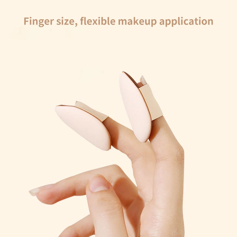 Mini Finger Puff Foundation Powder Detail Makeup Sponge Face Concealer Cream Blend Cosmetic Accessories Makeup Tools