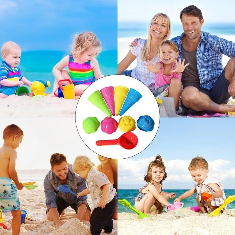 Bath Beach Ice Cream Maker Sand Toy for Toddlers Kids Ice Cream Sand Tool