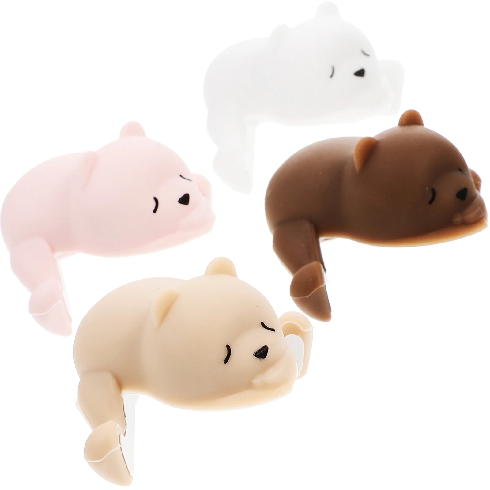 4 pçs protetor para móveis borda de segurança do bebê pára-choques mesa canto guarda forma animal estimação proteção macia fácil instalação uso doméstico