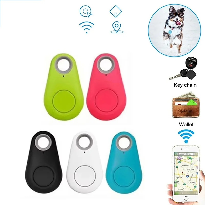 Mini GPS Locator AntiLost Alarm Wallet Keychain Smart Tag Bluetooth Tracer Keychain Car Pet Child Tracker Key Finder Accessories