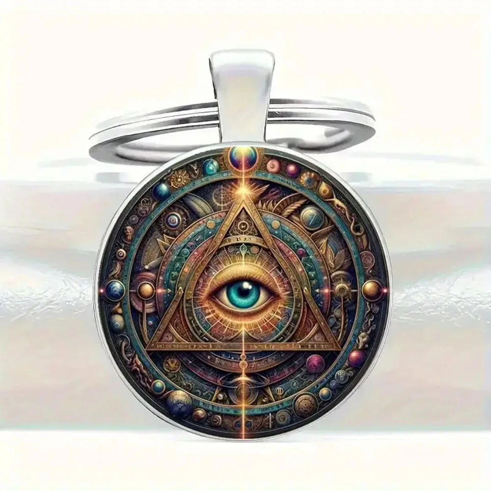 1 قطعة سلسلة المفاتيح خمر صغيرة البوهيمي نمط الشر حماية العين الصوفي ماجيك العين للجنسين المعادن حلي معلقة اكسسوارات الرجعية #3